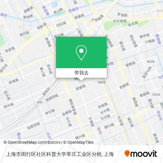 上海市闵行区社区科普大学莘庄工业区分校地图