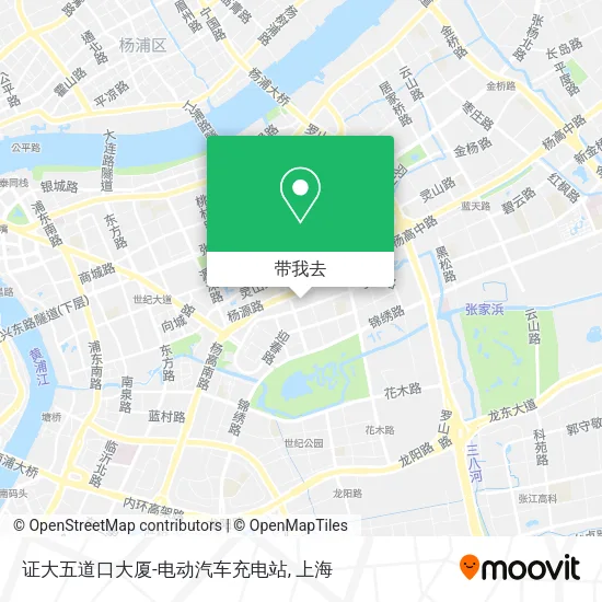 证大五道口大厦-电动汽车充电站地图