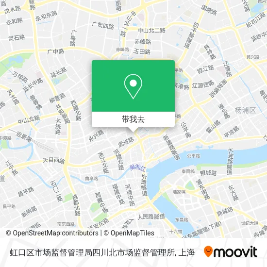 虹口区市场监督管理局四川北市场监督管理所地图