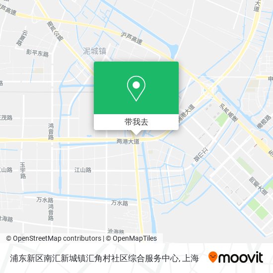 浦东新区南汇新城镇汇角村社区综合服务中心地图