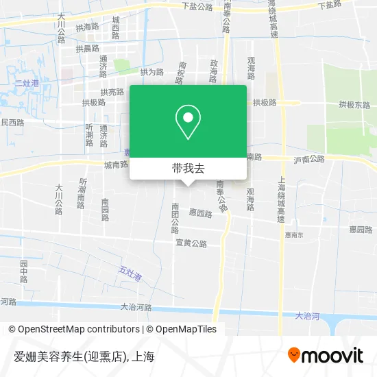 爱姗美容养生(迎熏店)地图