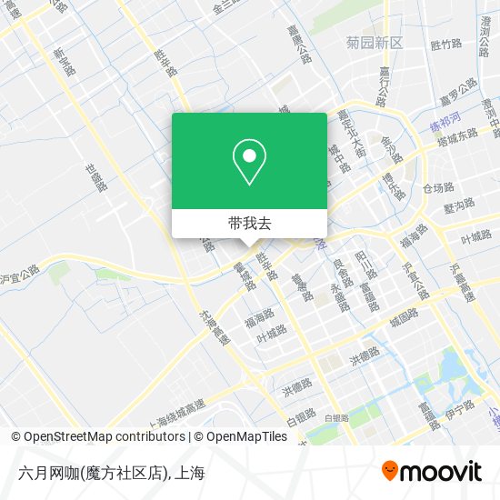 六月网咖(魔方社区店)地图