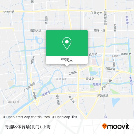 青浦区体育场(北门)地图