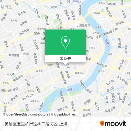 黄浦区五里桥街道桥二居民区地图