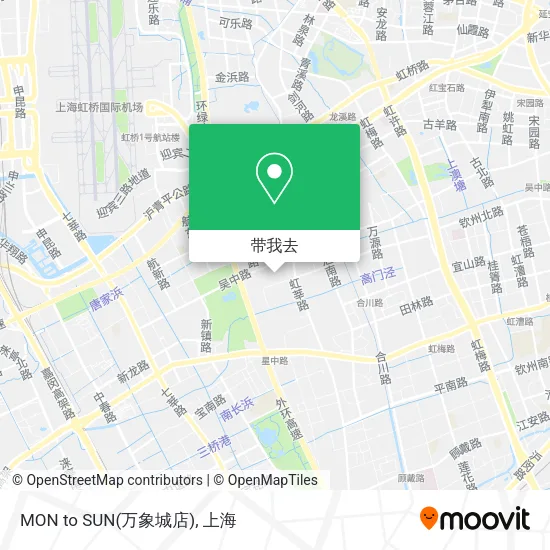 MON to SUN(万象城店)地图
