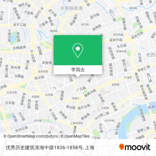 优秀历史建筑淮海中路1836-1858号地图