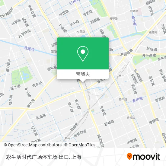 彩生活时代广场停车场-出口地图