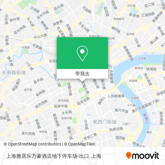 上海雅居乐万豪酒店地下停车场-出口地图