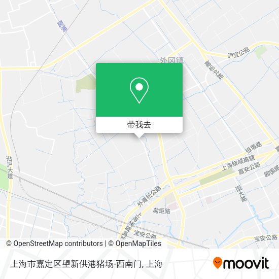 上海市嘉定区望新供港猪场-西南门地图
