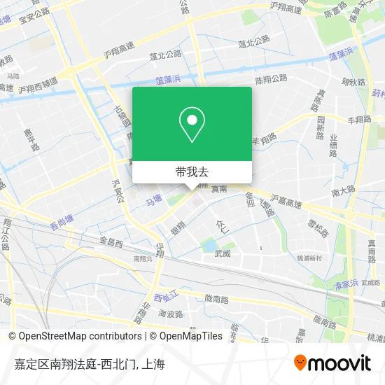 嘉定区南翔法庭-西北门地图