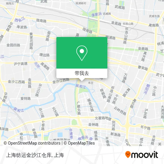 上海纺运金沙江仓库地图