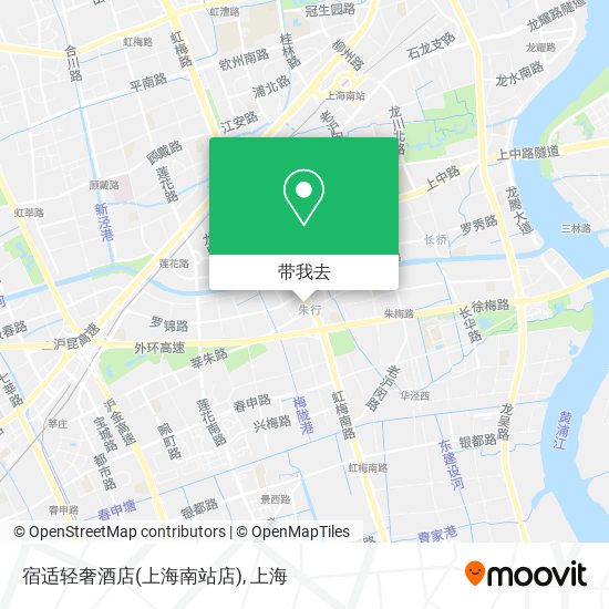 宿适轻奢酒店(上海南站店)地图