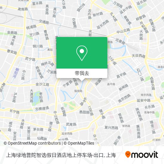 上海绿地普陀智选假日酒店地上停车场-出口地图