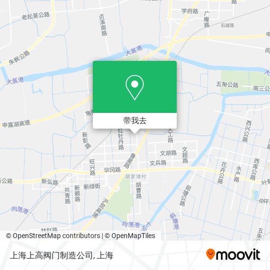 上海上高阀门制造公司地图
