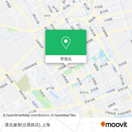 遇见健身(云屏路店)地图