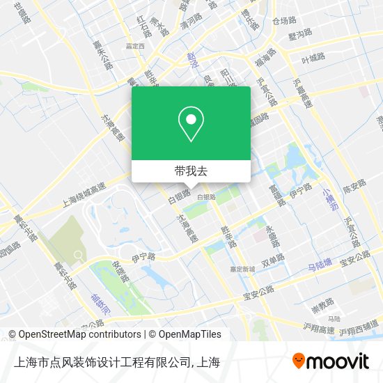 上海市点风装饰设计工程有限公司地图