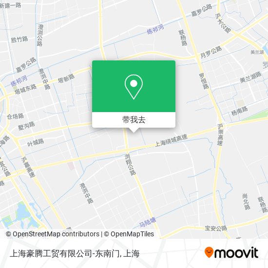 上海豪腾工贸有限公司-东南门地图