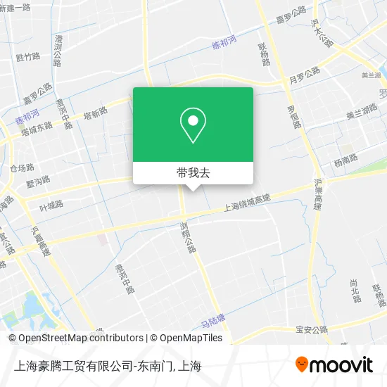 上海豪腾工贸有限公司-东南门地图