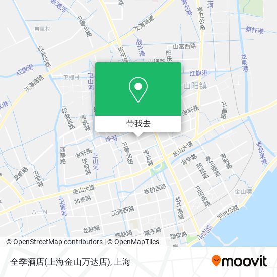 全季酒店(上海金山万达店)地图