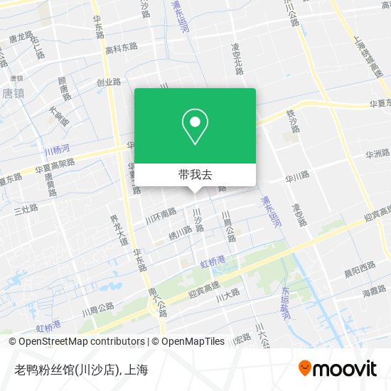 老鸭粉丝馆(川沙店)地图