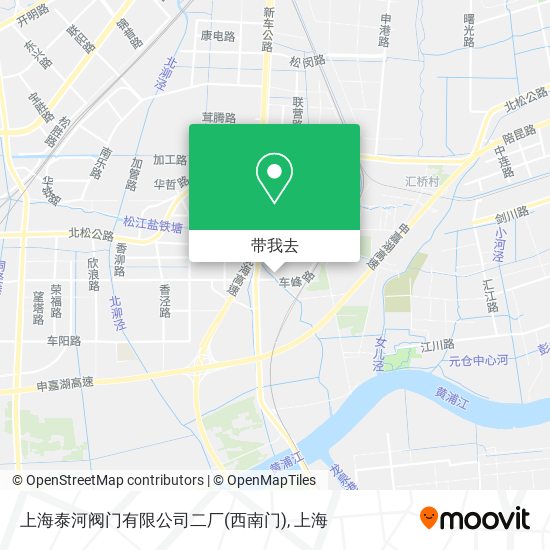 上海泰河阀门有限公司二厂(西南门)地图