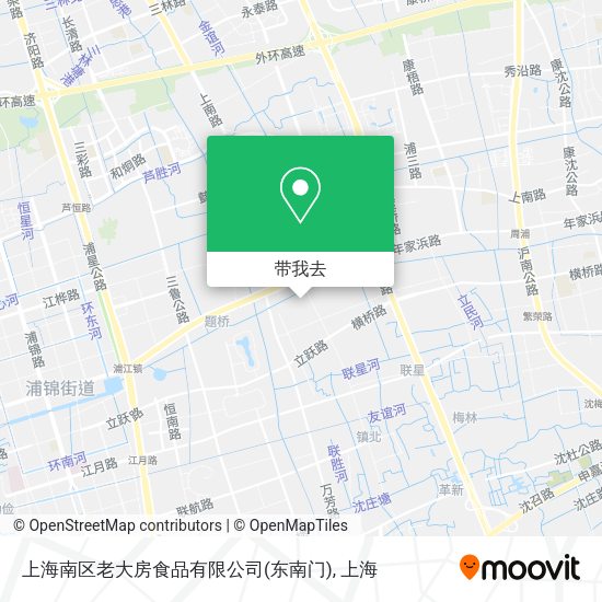 上海南区老大房食品有限公司(东南门)地图