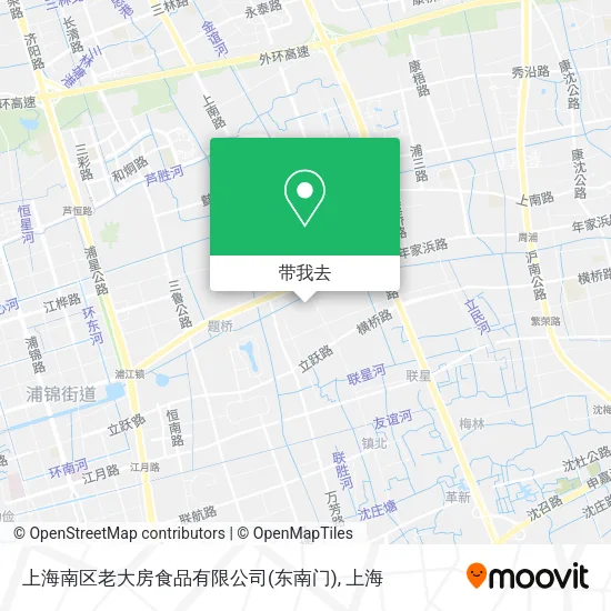 上海南区老大房食品有限公司(东南门)地图