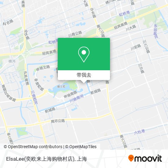 ElsaLee(奕欧来上海购物村店)地图