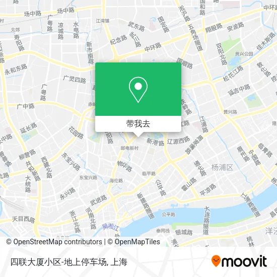 四联大厦小区-地上停车场地图