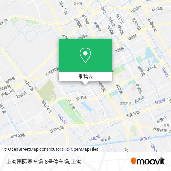 上海国际赛车场-8号停车场地图