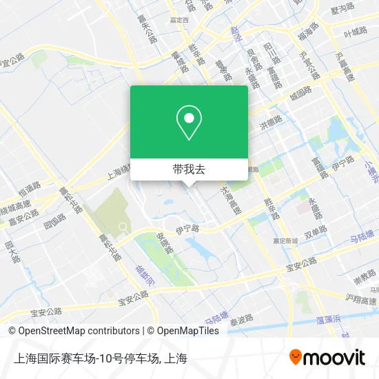 上海国际赛车场-10号停车场地图