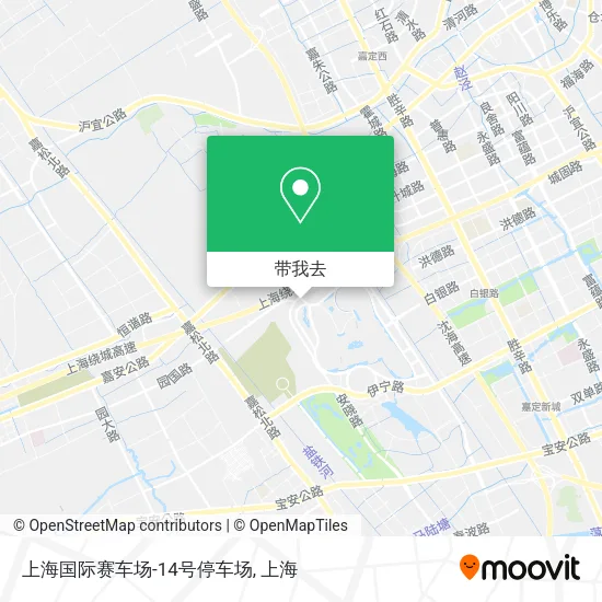上海国际赛车场-14号停车场地图