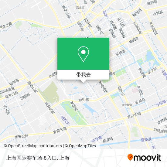 上海国际赛车场-8入口地图