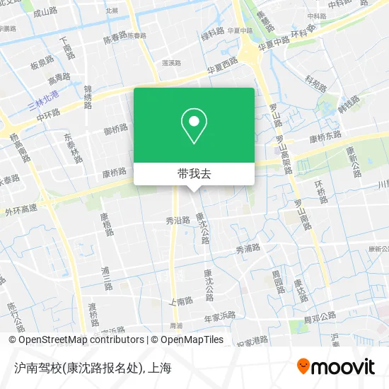 沪南驾校(康沈路报名处)地图