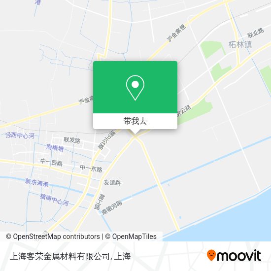 上海客荣金属材料有限公司地图
