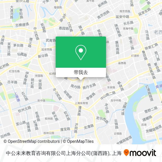 中公未来教育咨询有限公司上海分公司(蒲西路)地图