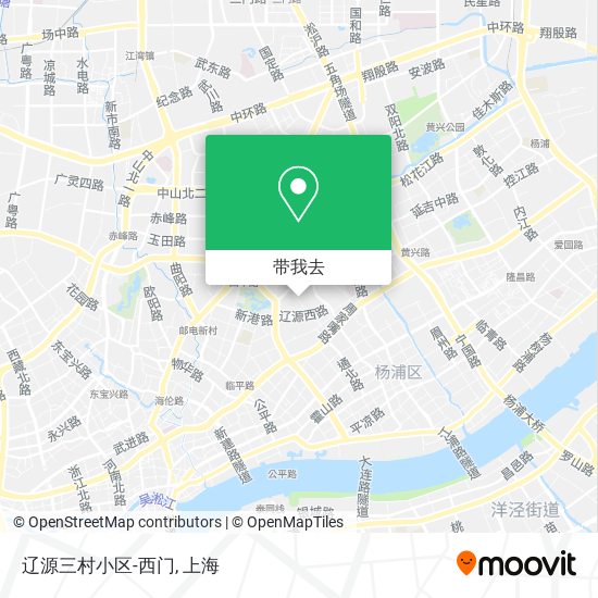 辽源三村小区-西门地图