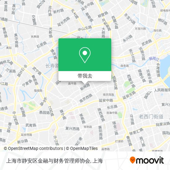上海市静安区金融与财务管理师协会地图