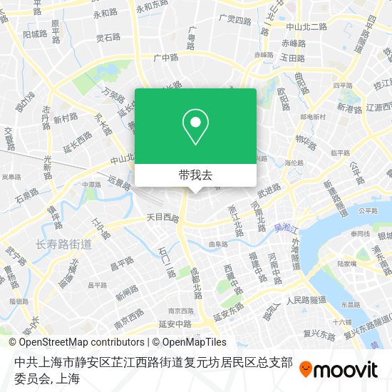 中共上海市静安区芷江西路街道复元坊居民区总支部委员会地图