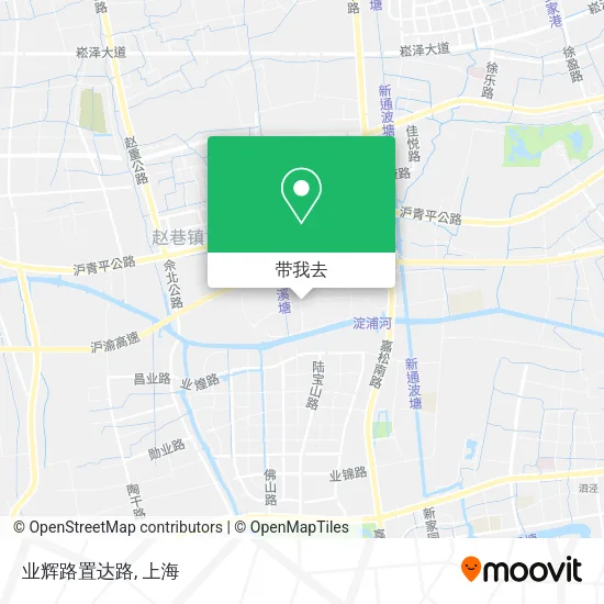 业辉路置达路地图