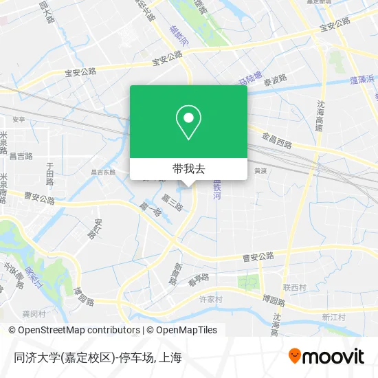 同济大学(嘉定校区)-停车场地图