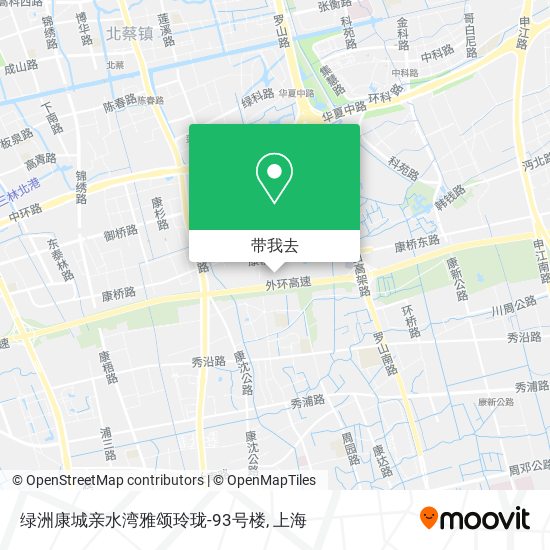 绿洲康城亲水湾雅颂玲珑-93号楼地图