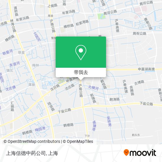 上海信德中药公司地图