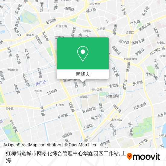 虹梅街道城市网格化综合管理中心华鑫园区工作站地图