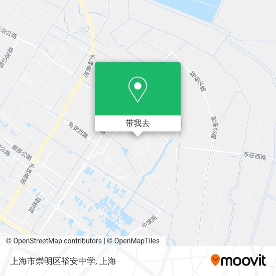 上海市崇明区裕安中学地图