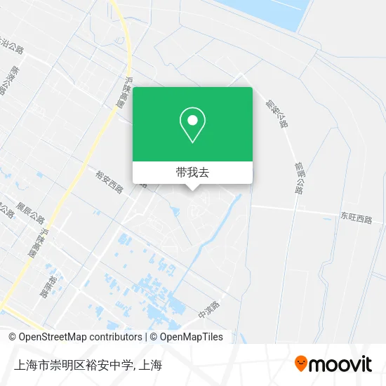 上海市崇明区裕安中学地图