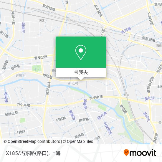 X185/冯东路(路口)地图