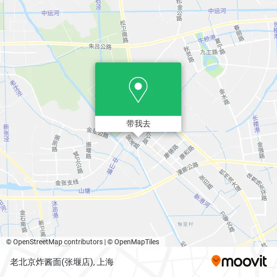 老北京炸酱面(张堰店)地图