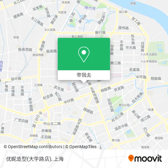 优昵造型(大学路店)地图