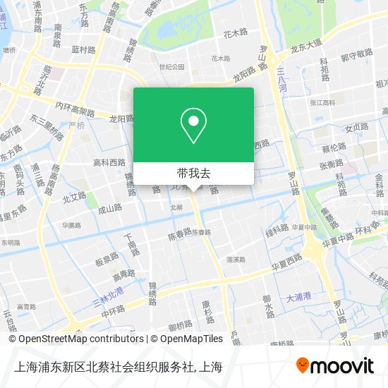 上海浦东新区北蔡社会组织服务社地图